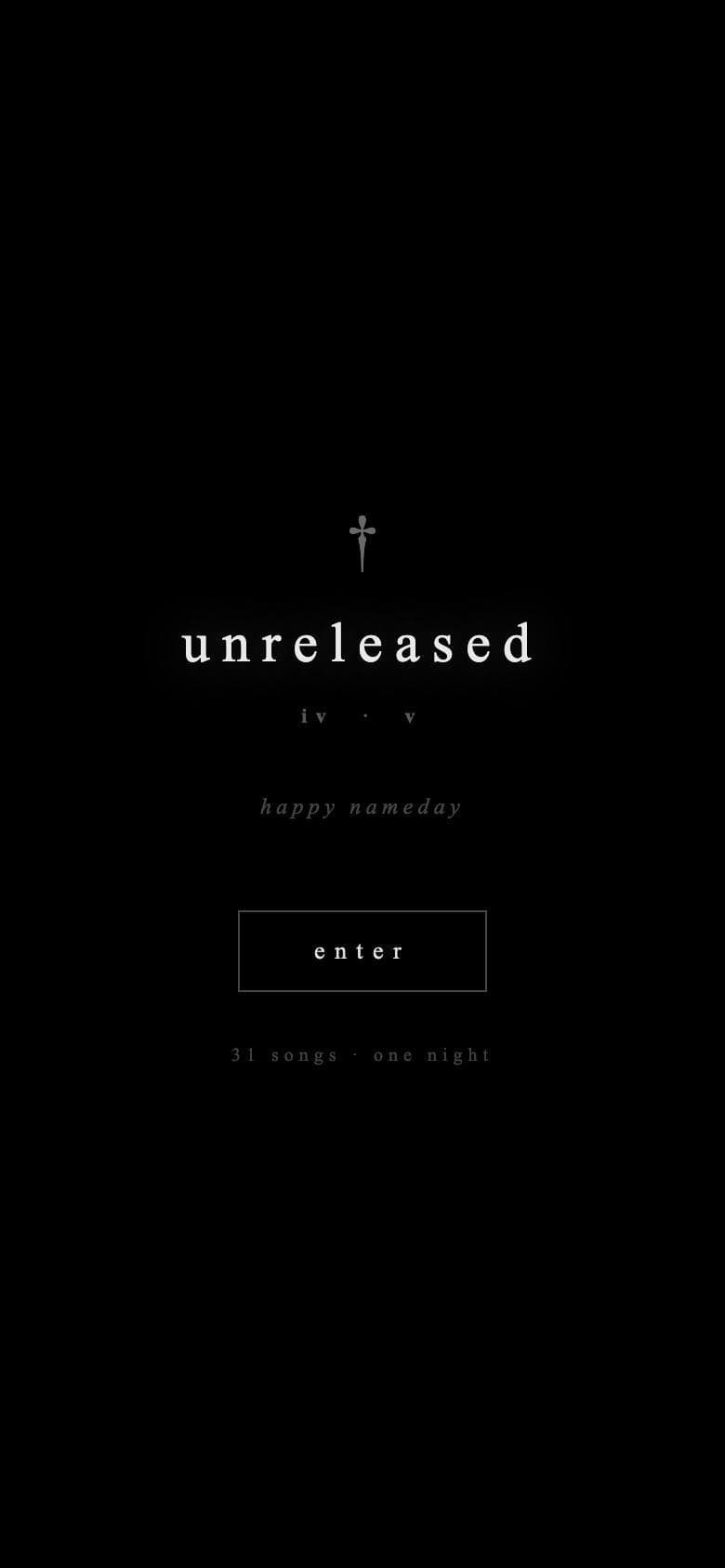 Unreleased IV / V, on a phone