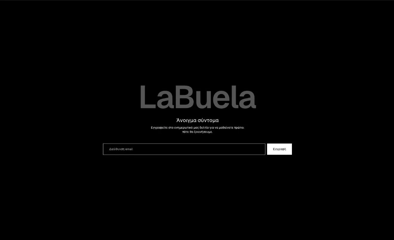 LaBuela: Registration page